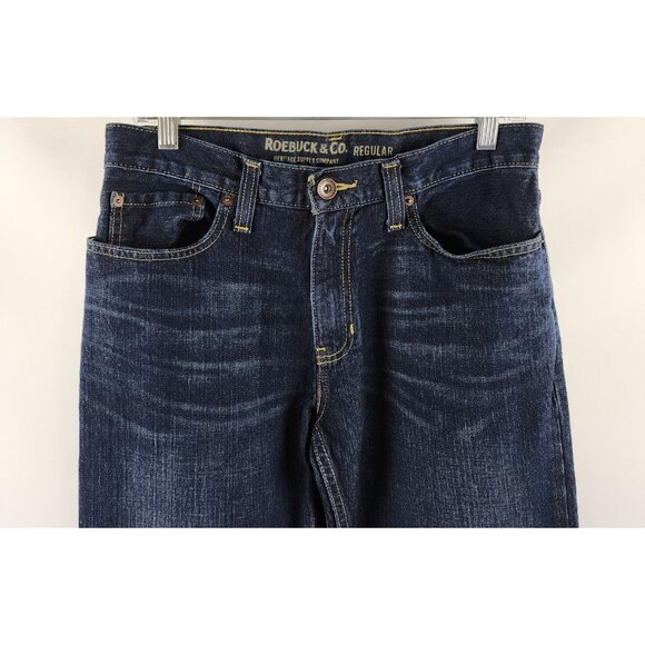 Roebuck and Co Jeans Mens 30x32 Blue Regular Straight Leg Vintage Denim - Picture 2 of 8